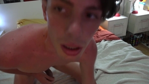 BarebackLatinoz: Solo young Alan latino stroking