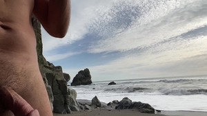 juicy Beach Play With Myself stroking At Secluded in nature's garb Beach