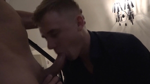 ClubBangBoys: Cock sucking in hotel accompanied by gay