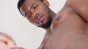 Look At His Hungry hole Rising Up To Take That Oversized black penis