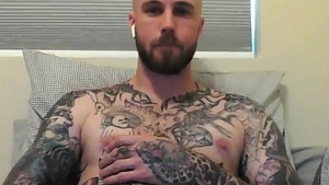 straight Tatted guy biggest pecker
