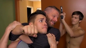 Twink Jeremy nailed by big cock daddy