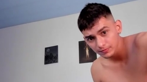 Kayn fine Colombian boy large pecker Cums On cam 16