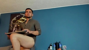 pretty chap On webcam