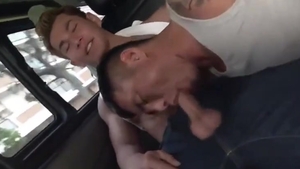 handsome Hunk plowed bare In A Van