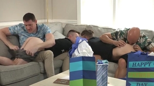 A Fathers' Day orgy With Our Step-S0ns!!