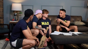 Next Door Studios: Jock Duo Defies the Pledge Master's Reign