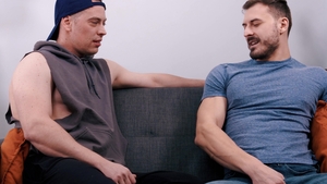 Jerk Buddies: Blowjob Surprises Both