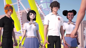 Hentai Sex School: Nathan, Penny & Misty Explore Yaoi
