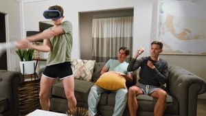Men: Bottom slurps up remnants of lust