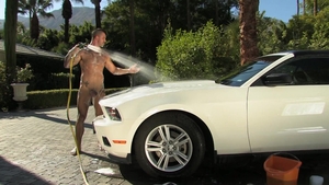 Falcon Studios: Muscleman Adam's Carwash Climax