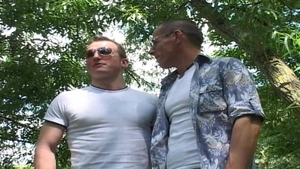 Throbbing Meat Surrounds Lucky Guy's Big Cut Cock