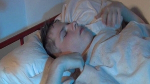 Young Man's Face Milked by Big Dicks