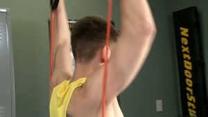 Next Door Male: Calvin's Climactic Gym Experience
