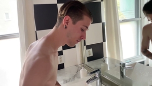 AmateurGayPOV: Stepson's Shower Serenade