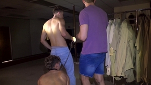 Leashed Young Sub Gets His Ultimate Fantasy